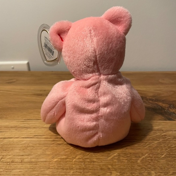 Ty Beanie Babies Mum Classic Bear Pink Flowers 2001 – New Tag Protector VINTAGE - Picture 8 of 9